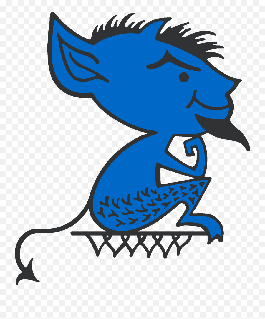 Depaul Blue Demons Logo - Depaul Blue Demon Emoji,Demon Logo