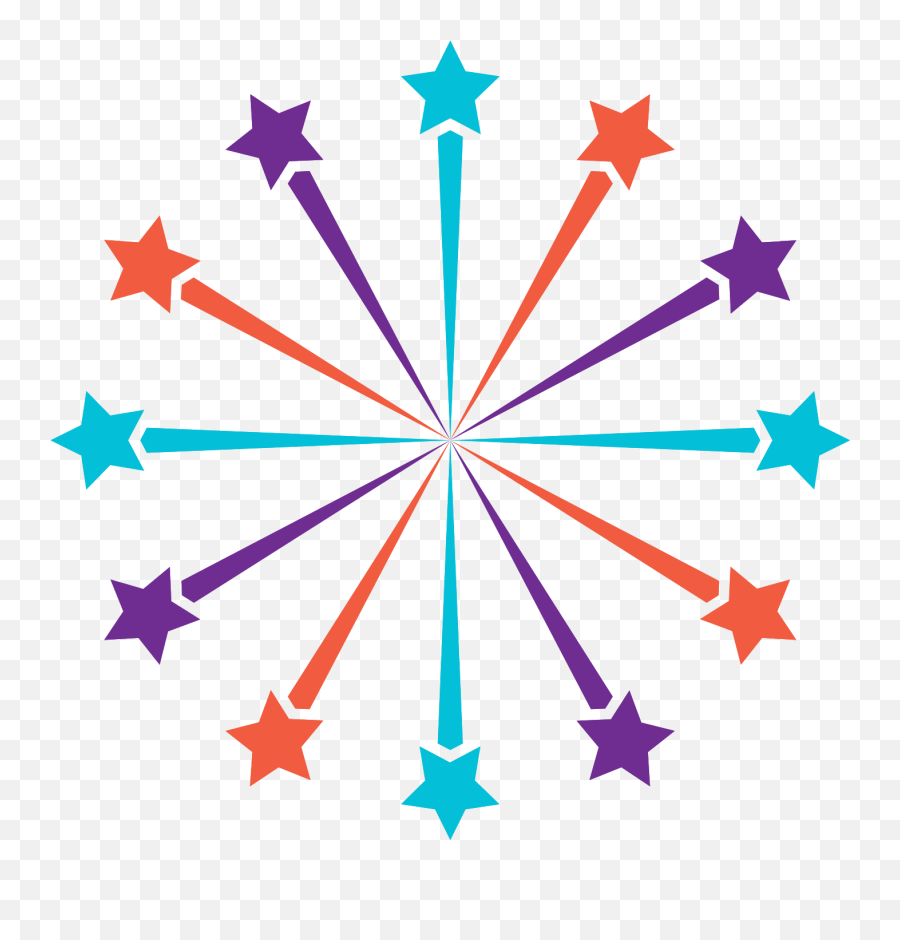 Free Fireworks Png With Transparent Background - Rainbow Stars In A Circle Emoji,Fireworks Png