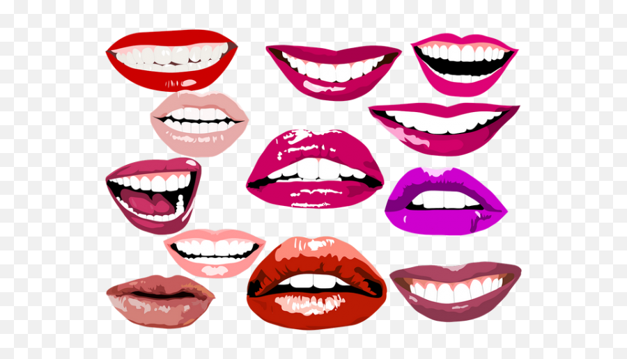 Smile Lips Make Up Teeth Dental Transparent Png Images Emoji,Transparent Teeth