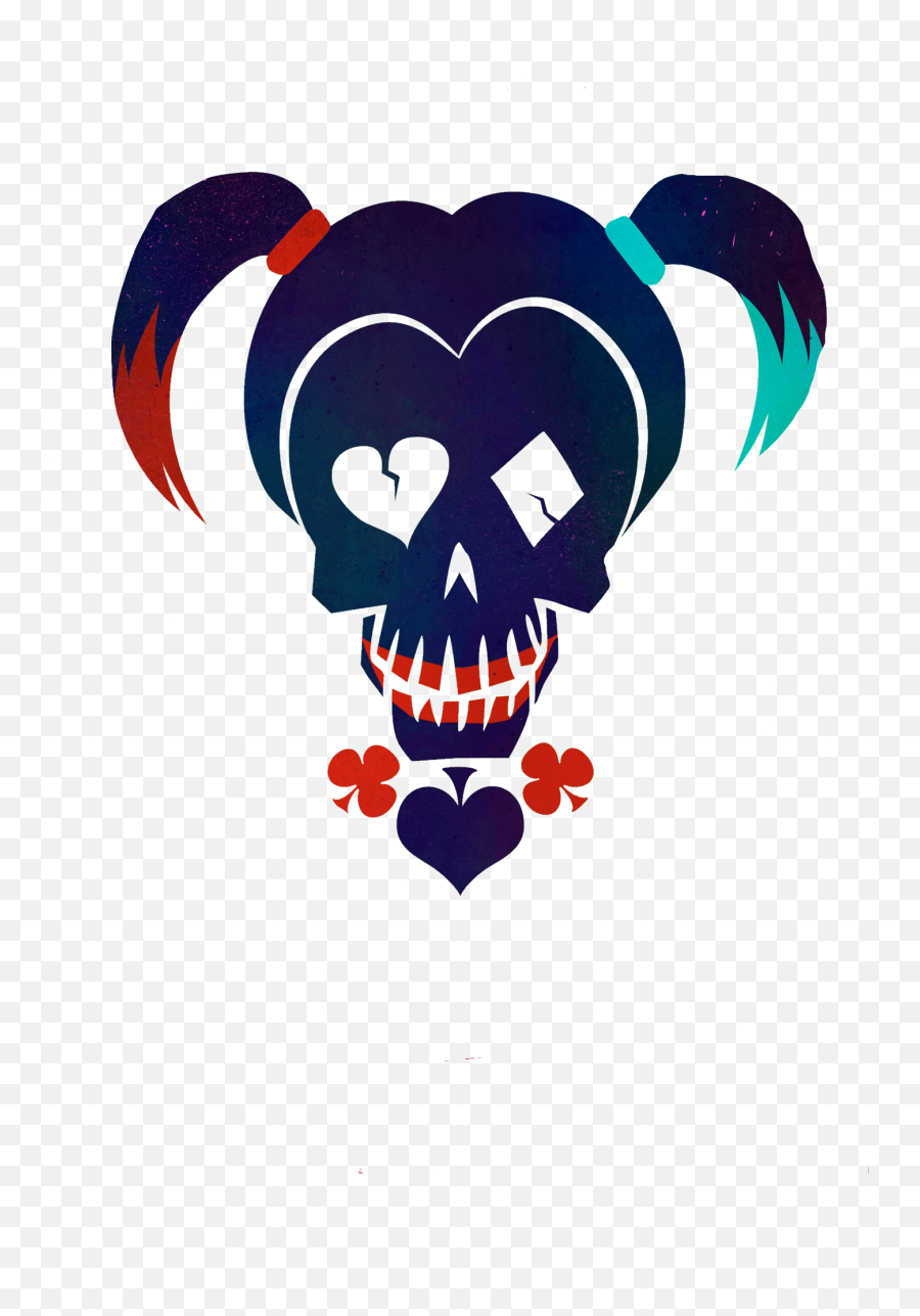 Skull Clipart Png Transparent Images U2013 Free Png Images - Logo Harley Quinn Suicide Squad Emoji,Skull Clipart