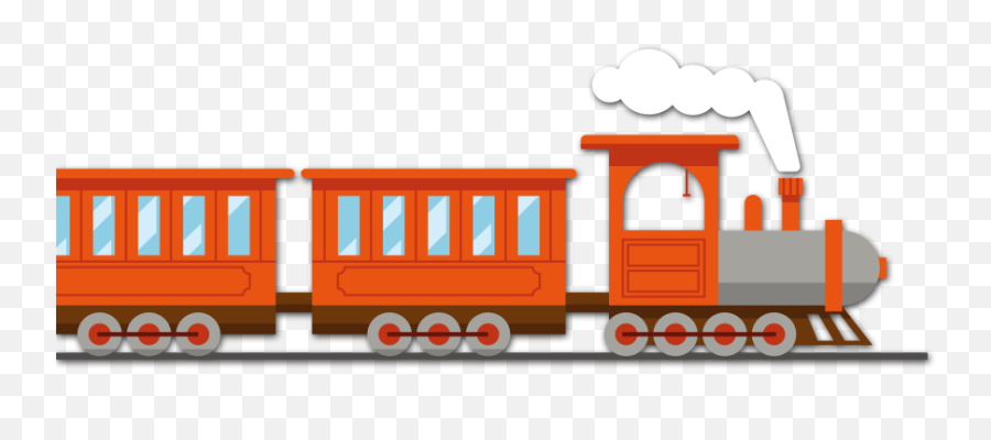 Drawn Train Cartoon - Transparent Train Cartoon Png Emoji,Train Png