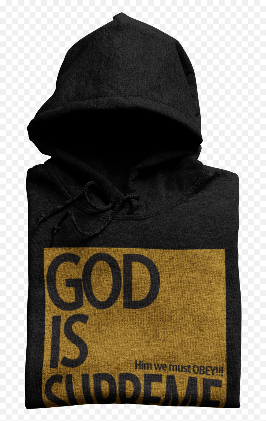 God Is Supreme Gold Box White Or Black Hoodie U2013 God Is Supreme - Hooded Emoji,Black Hoodie Png
