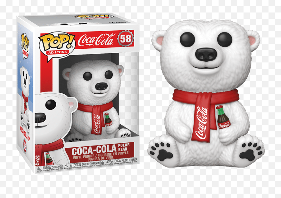 Funko Pop Ad Icons Coca Cola - Polar Bear Diamond Collection 58 Exclusive Coca Cola Funko Pop Diamond Emoji,Polar Bear Png