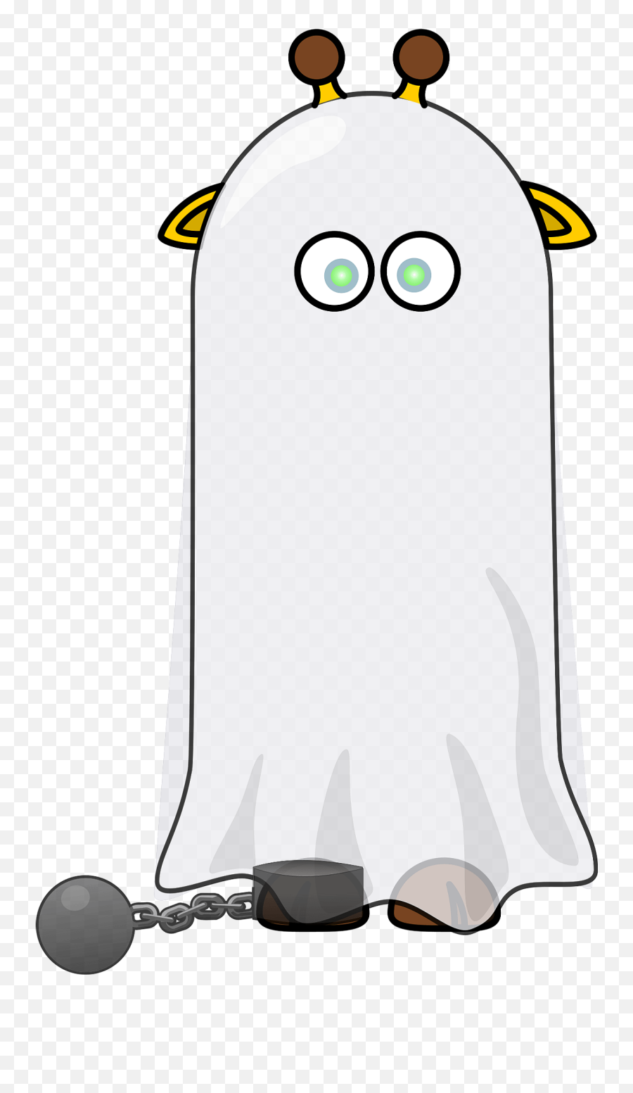 Giraffe Ghost Clipart Free Download Transparent Png - Giraffe Ghost Emoji,Cute Ghost Clipart