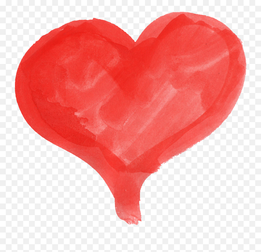 Watercolor Heart Png Download - Heart Painting Transparent Png Emoji,Watercolor Heart Png