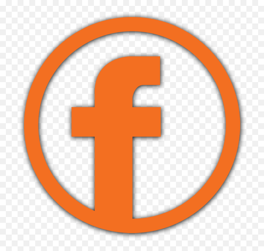 Orange Facebook Logo - Vertical Emoji,Facebook F Logo