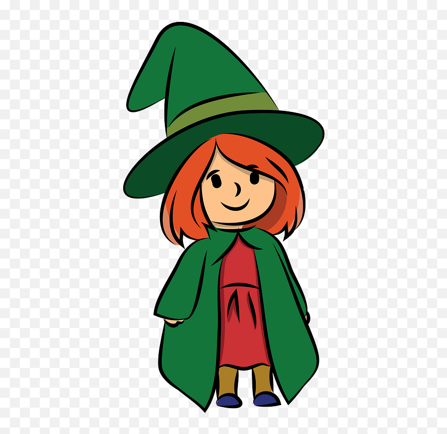 Cute Halloween Witch Clipart - Fictional Character Emoji,Witch Clipart