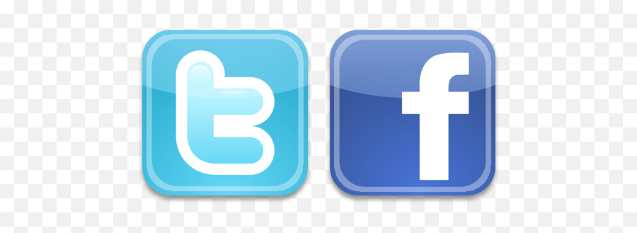 Download Hd Facebook And Twitter Icons Png - Twitter Logotipo Facebook Y Twitter Emoji,Twitter Transparent Logo