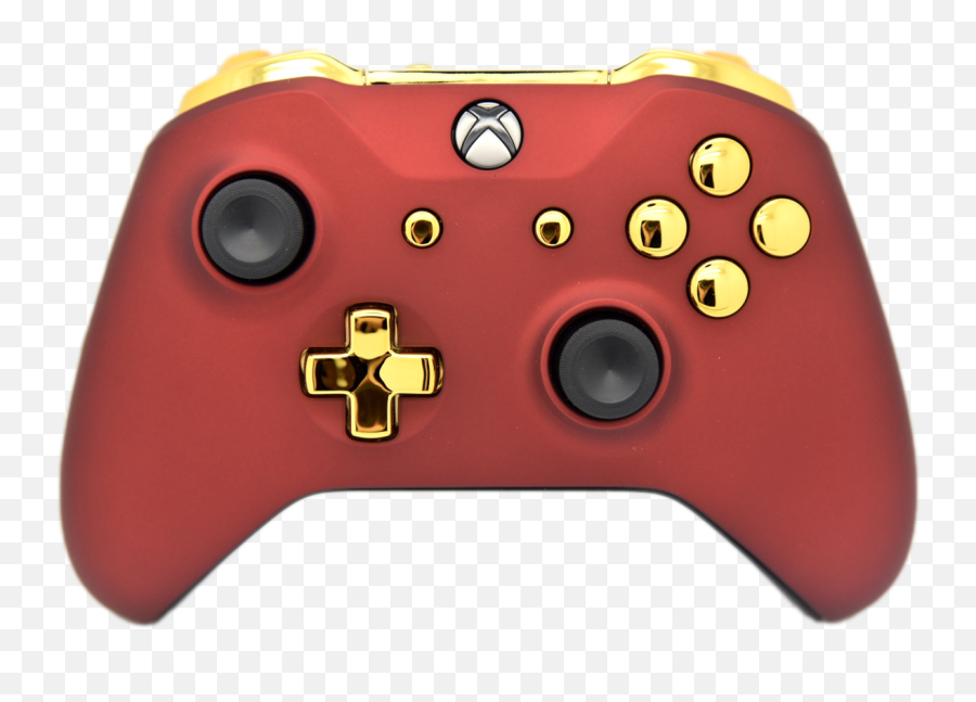 Matte Red U0026 Gold Chrome Custom Xbox One S Controller Emoji,Quickscope Png