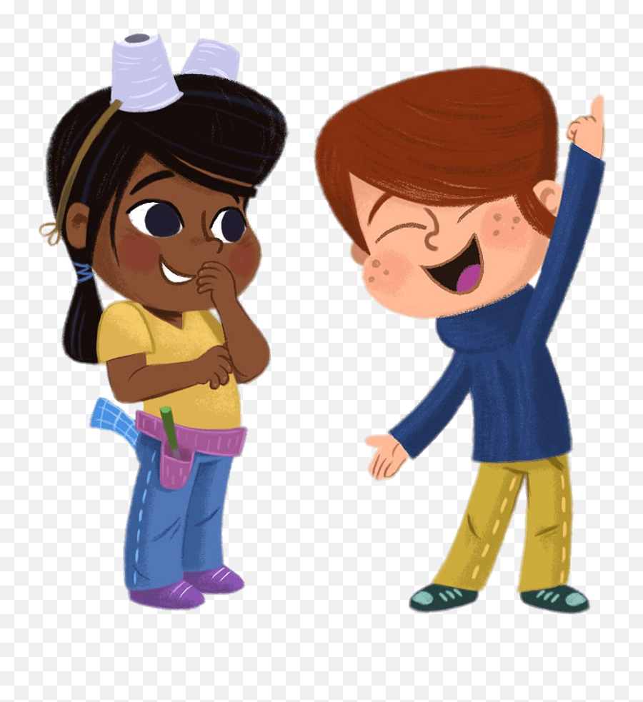 Kiva And Saul Having Fun Transparent Png - Stickpng Emoji,Having Fun Clipart