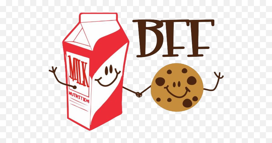 Bff Word Png Image Png Mart Emoji,Cookies And Milk Clipart
