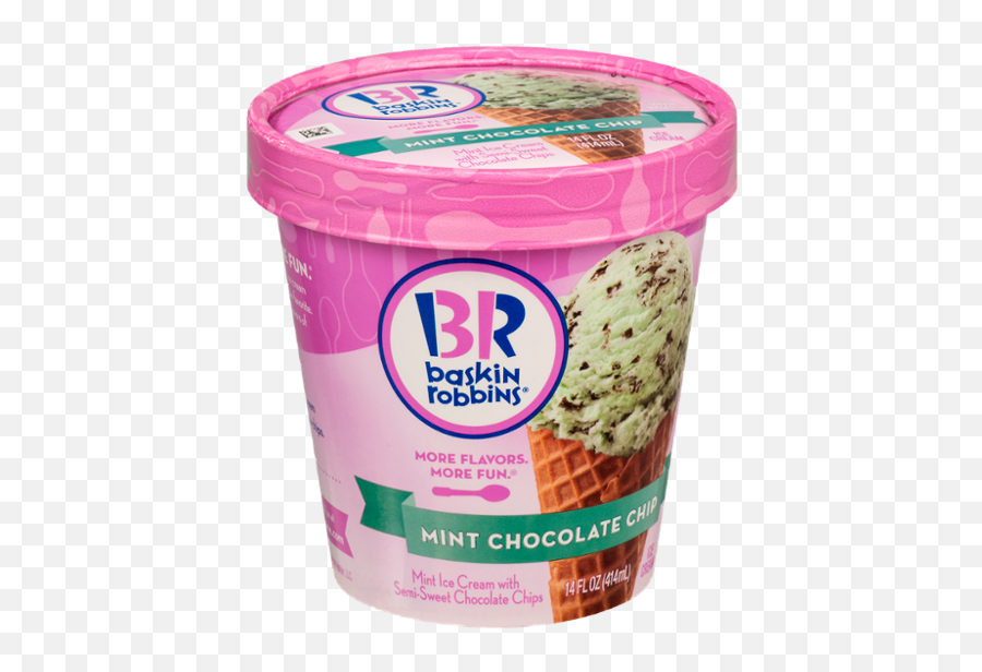 Baskin Robbins Ice Cream Mint Chocolate Chip - Baskin Robbins Emoji,Baskin Robbins Logo