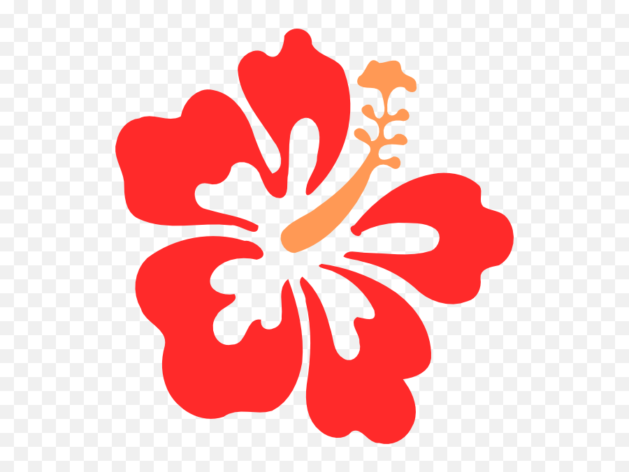 Hawaiian Clipart Flower Hawaiian - Free Hibiscus Clip Art Emoji,Hawaiian Clipart