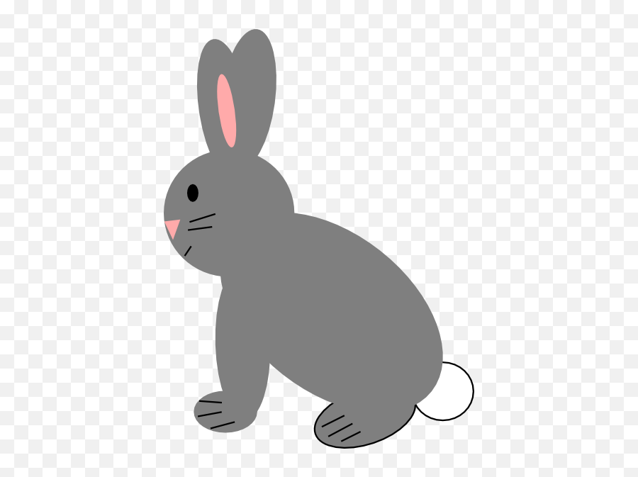 Clipart Rabbit Gray Rabbit Clipart Rabbit Gray Rabbit - Grey Rabbit Clipart Transparent Emoji,Rabbit Clipart