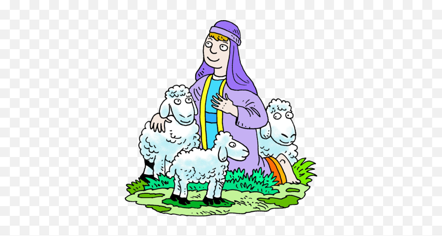 His Sheep - Shepherds Clip Art Emoji,Shepherd Clipart