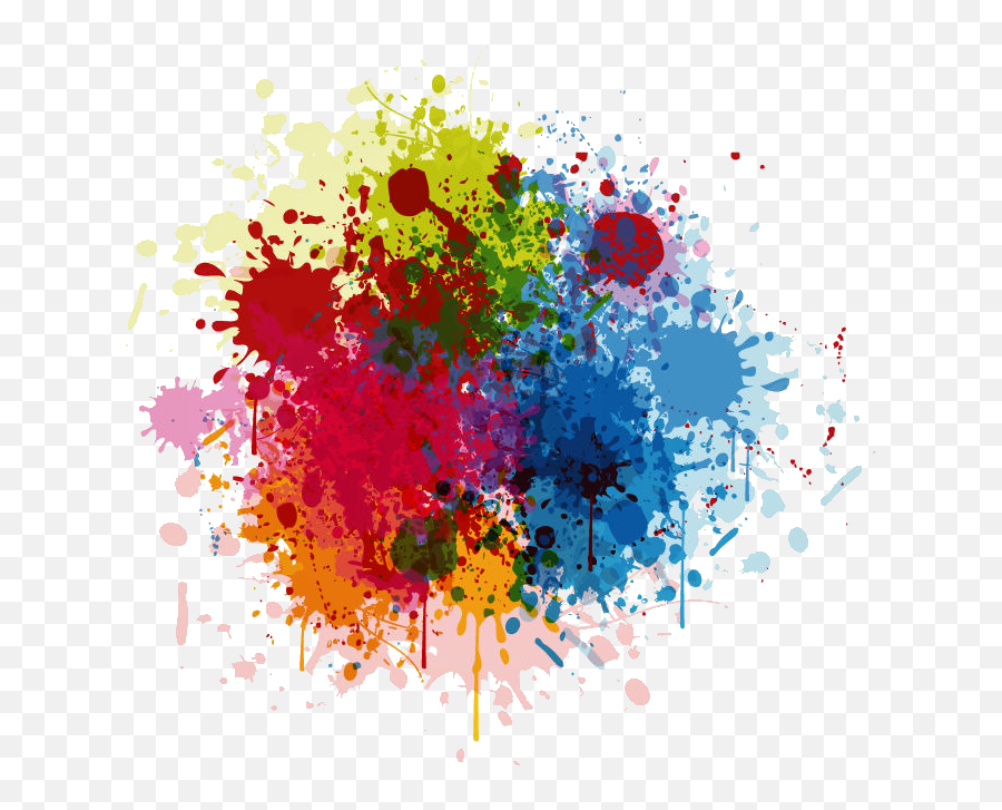 Color Splash Png Transparent - Abstract Paint Splatter Png Splash Free Download Emoji,Paint Splat Png