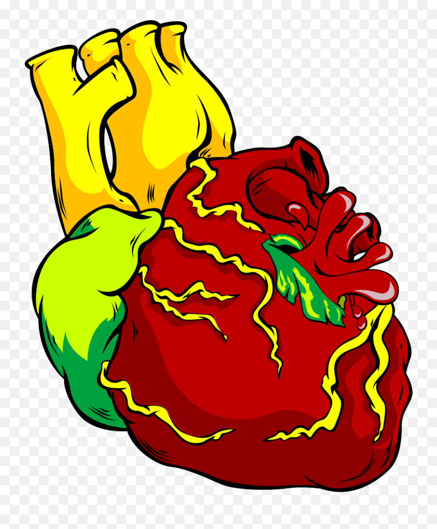 Free Heart Human Tattoo 1187655 Png - Vector Graphics Emoji,Real Heart Png