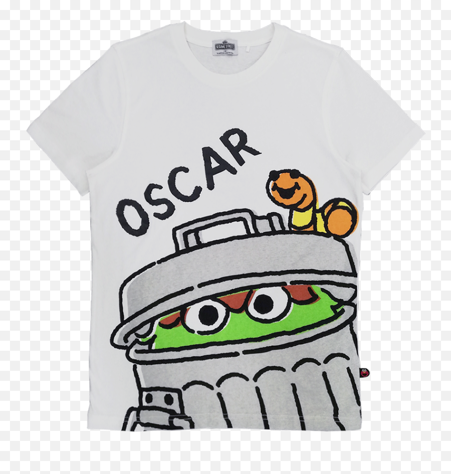 Oscar The Grouch Graphic T - Short Sleeve Emoji,Oscar The Grouch Png