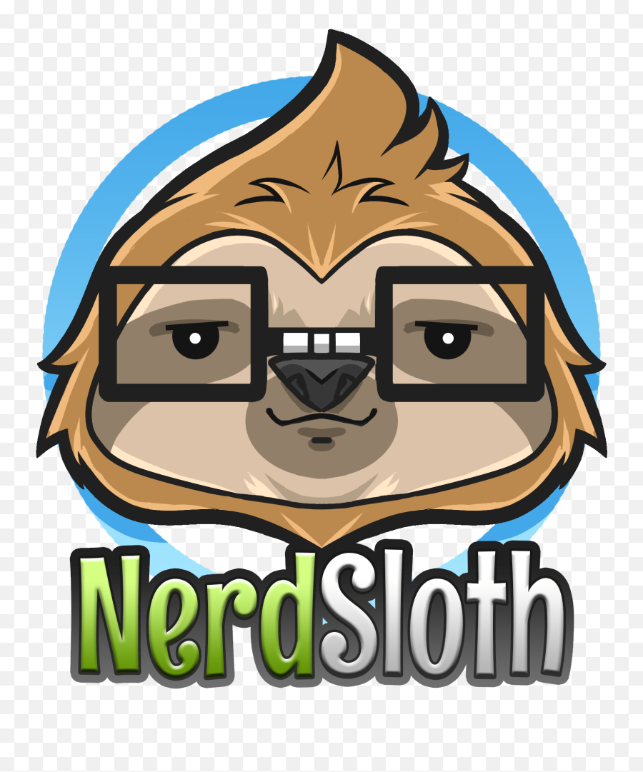 Nerd Sloth Clipart - Happy Emoji,Sloth Clipart