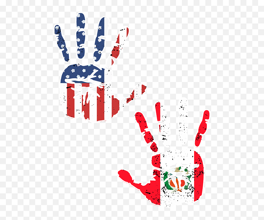 Usa Peru Handprint Flag Proud Peruvian American Heritage Biracial American Roots Culture Descendents Fleece Blanket - Dot Emoji,Peru Flag Png