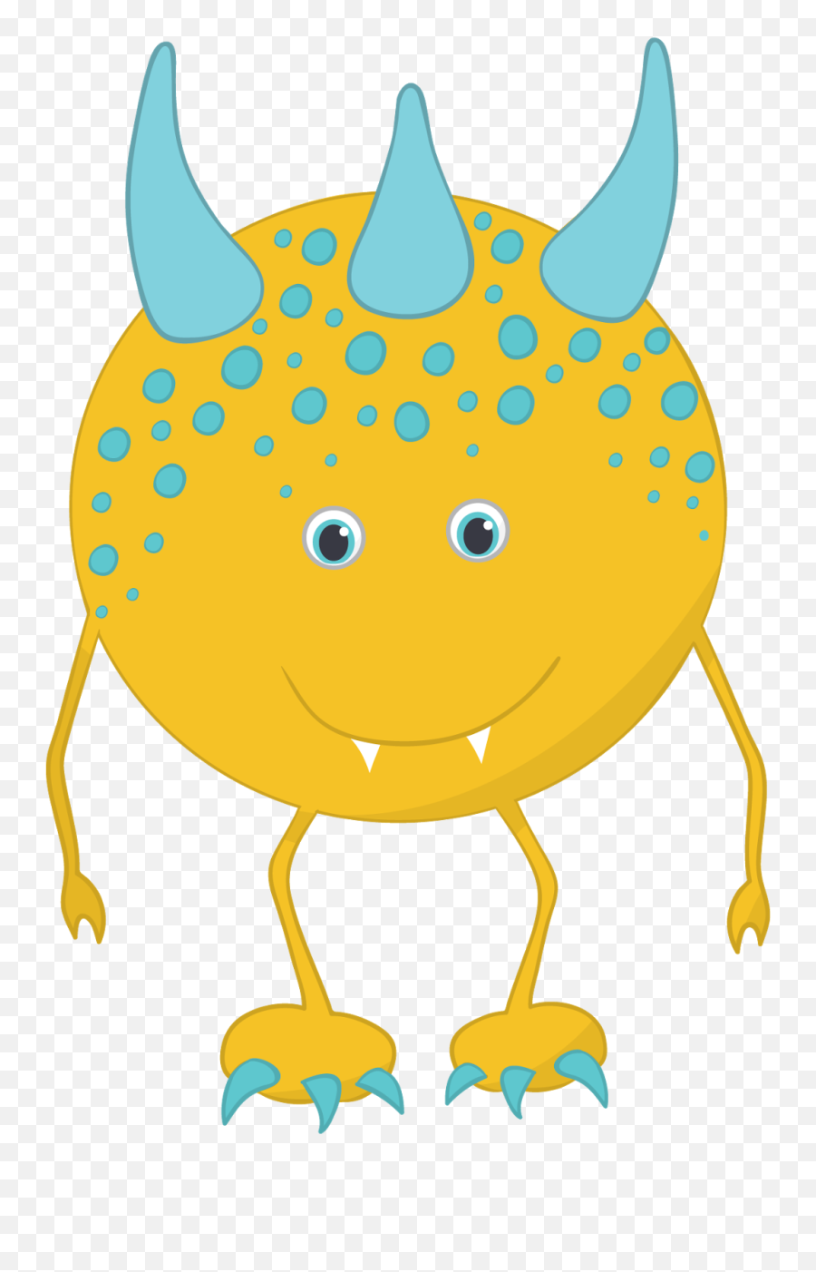 Cute Monster Clipart - Clip Art Library Yellow Monster Clip Art Emoji,Monster Clipart
