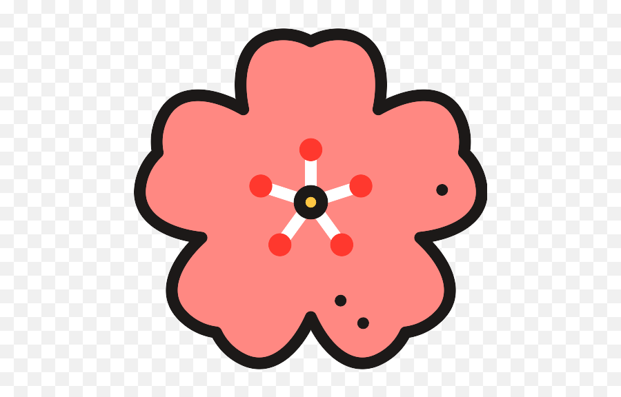 Cherry Blossom Vector Svg Icon - Png Repo Free Png Icons Sakura Blossom Icon Png Emoji,Cherry Blossom Png