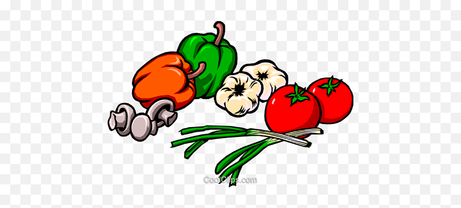 Download Peppers Onions Tomatoes Garlic - Healthy Food Animations Emoji,Garlic Clipart