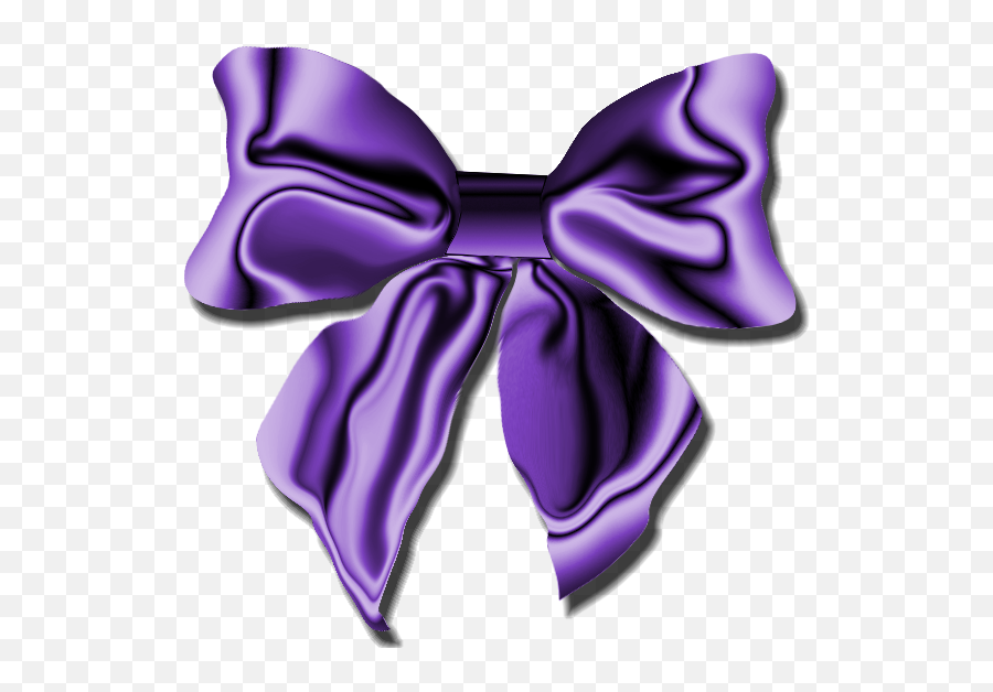 Satin Bows - Transparent Background Purple Bow Clipart Emoji,Gimp Make White Transparent