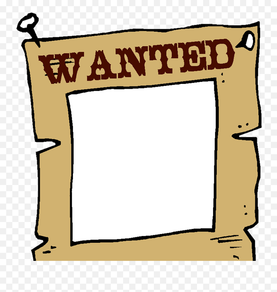 Wanted Poster Template Hd Png Download - Vertical Emoji,Wanted Poster Png