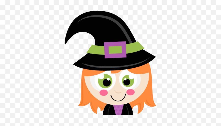 Witch Svg Scrapbook Cut File Cute - Clipart Cute Halloween Witch Emoji,Witch Clipart