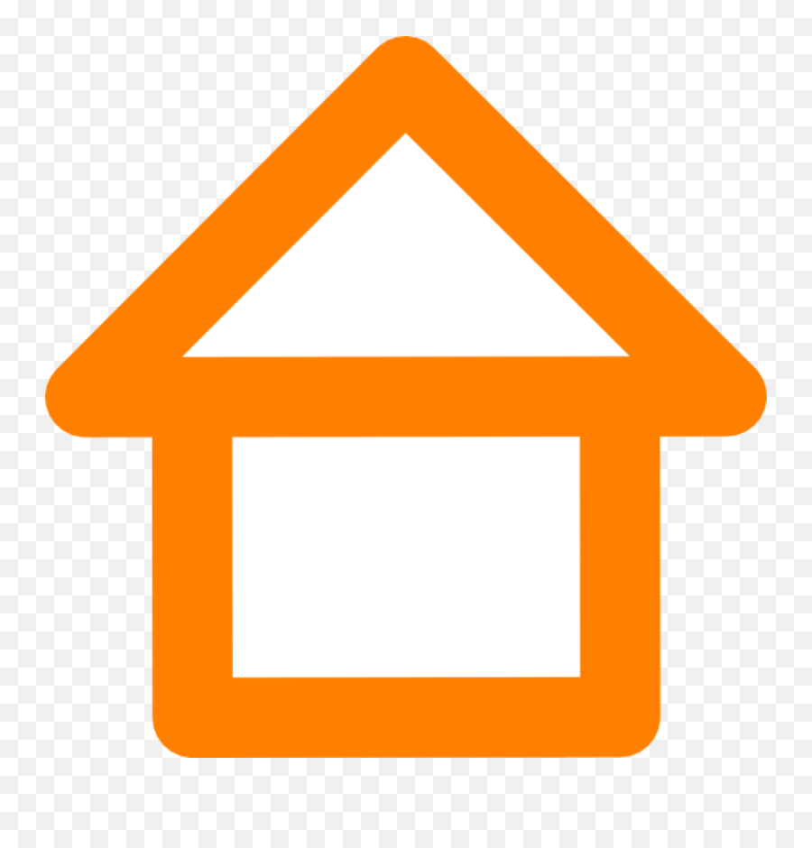 House Logo Png Orange Clipart - Full Size Clipart 303131 House Outline Orange Emoji,Orange Logo