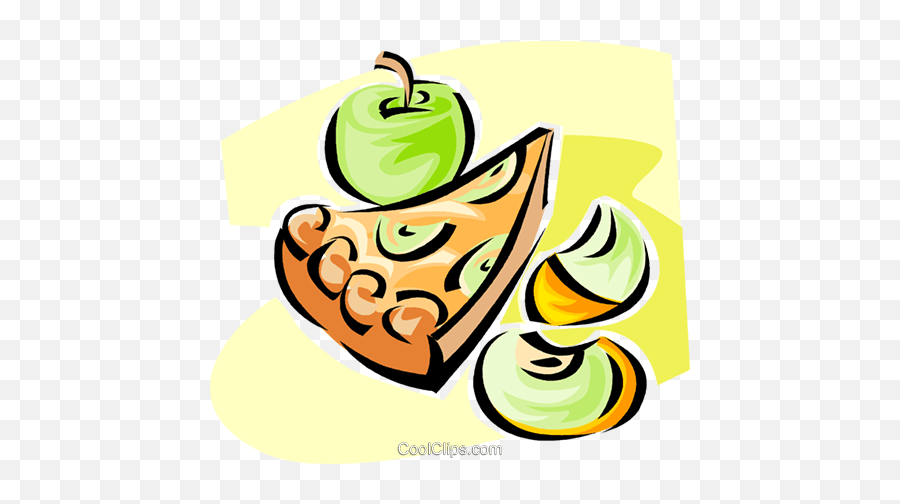 Apple Pie Royalty Free Vector Clip Art Illustration - Fresh Emoji,Apples Clipart