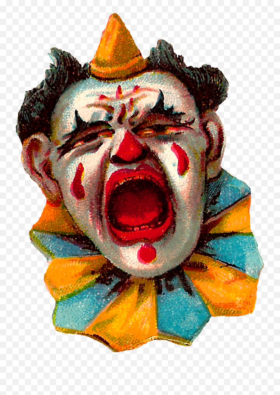 Antique Images Vintage Clip Art Funny Circus Clowns Costume - Circus Clowns Vintage Vector Emoji,Circus Clipart