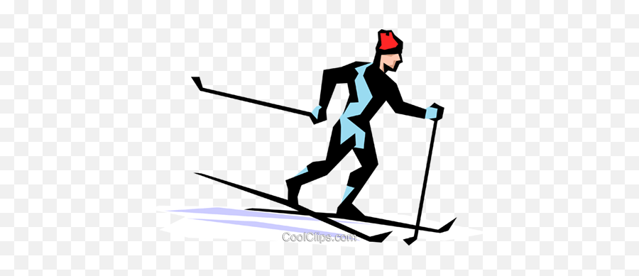 Skier Royalty Free Vector Clip Art Illustration - Peop1332 Emoji,Phys Ed Clipart