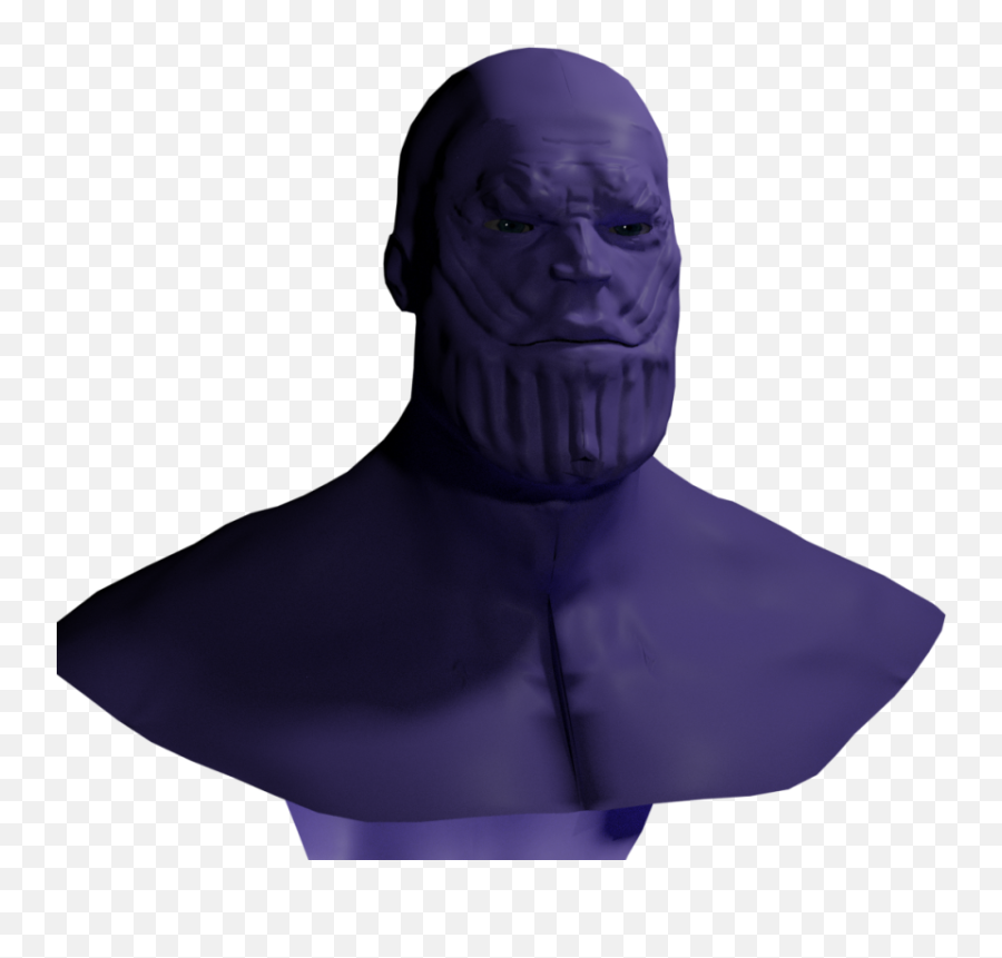 Thanos Free 3d Model - Blend Free3d Emoji,Thanos Face Png