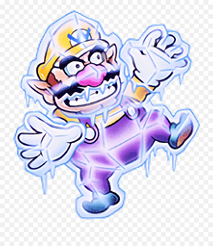 Icicle Clipart Frozen - Frozen Wario Png Download Full Emoji,Icicles Clipart