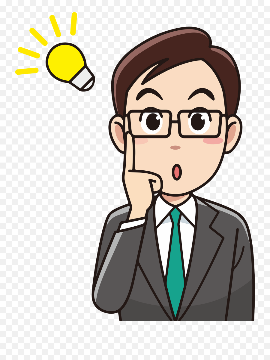 Businessman Has A Good Idea Clipart - Good Idea Clipart Emoji,Idea Clipart