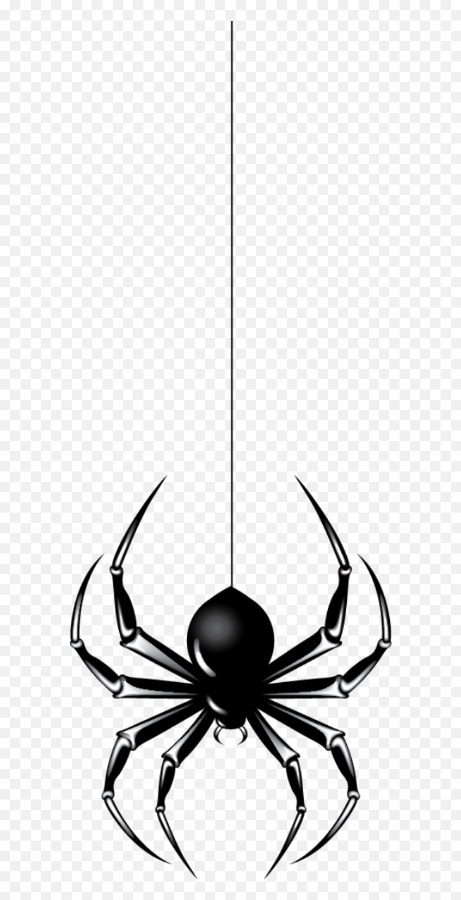 Hanging Spider Clipart Free Images 4 - Vertical Emoji,Spider Clipart