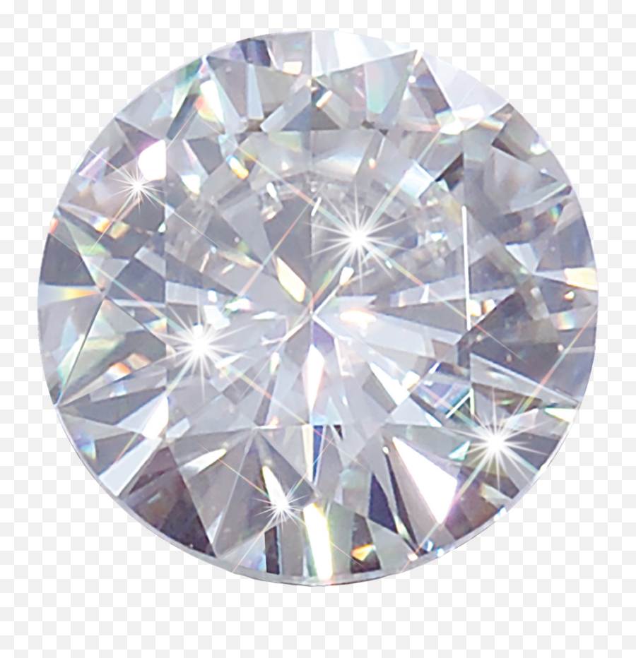 Download Diamond Gemstone Jewellery - Round Diamond Transparent Background Emoji,Gem Clipart