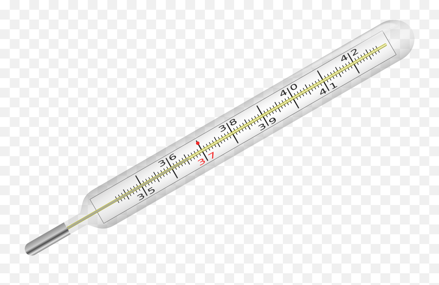Mercury Thermometer Clipart Free Download Transparent Png - Fever Thermometer Png Emoji,Thermometer Clipart