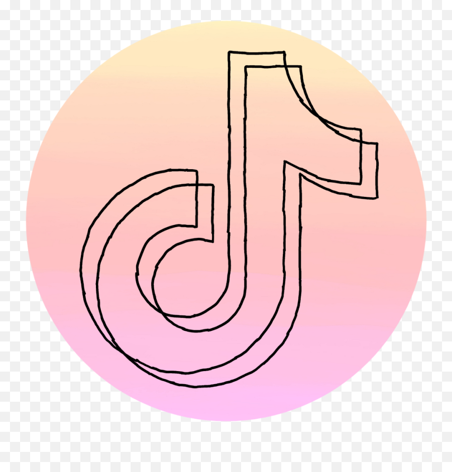 Tiktok Logo Transparent Tiktok Tik - Aesthetic Tiktok Logo Pink Png Emoji,Tiktok Logo