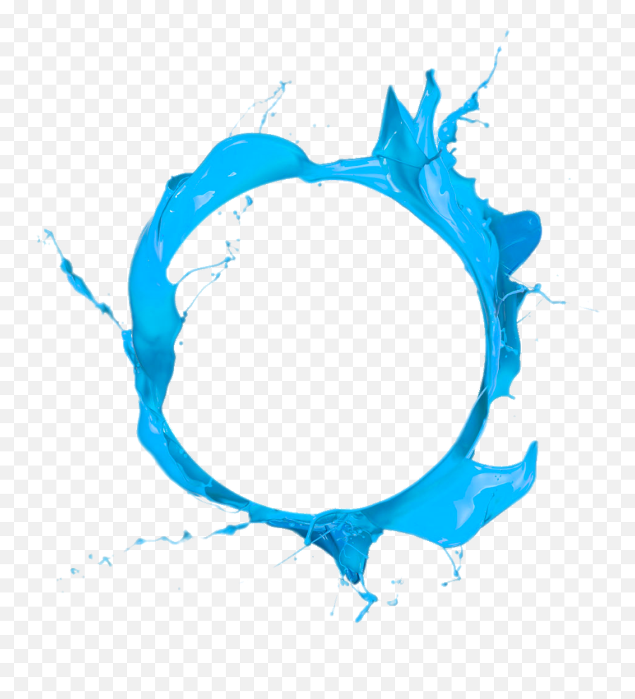 Blue Paint Splash Png Transparent Png - Transparent Background Circle Blue Png Emoji,Blue Splash Png
