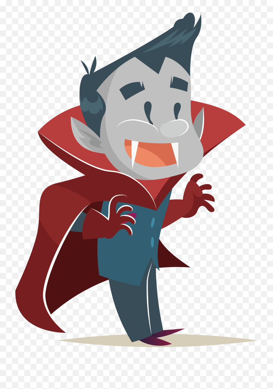 Cartoon Vampire Png - Halloween Cartoon Characters Png Emoji,Vampire Png
