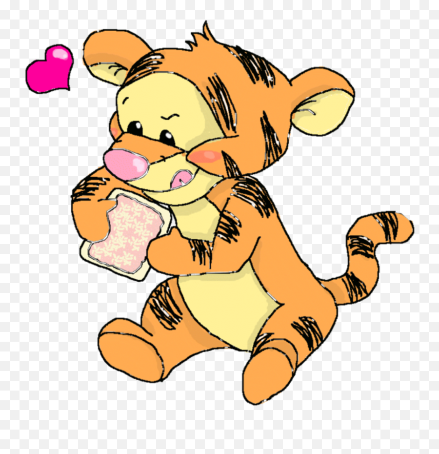 Winniethepooh Tiger Tigger Sticker By Lauren - Drawing Winnie The Pooh Eeyore Emoji,Tiger Stripes Clipart