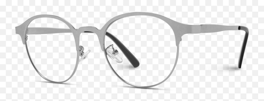 Silver Metal Frame Emoji,Hipster Glasses Png