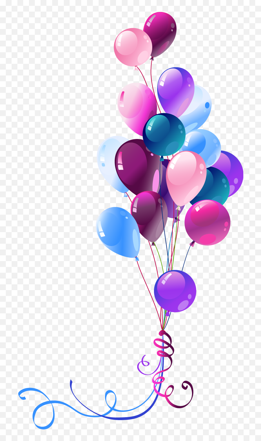 Free Transparent Birthday Png Download - Pink Birthday Balloons Transparent Background Emoji,Birthday Balloons Clipart