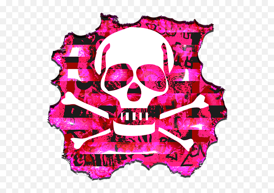 Pink Skull Crossbones Graphic Weekender Tote Bag For Sale By Emoji,Skull And Crossbones Transparent