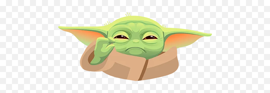 Baby Yoda - Telegram Stickers Yoda Emoji,Baby Yoda Clipart