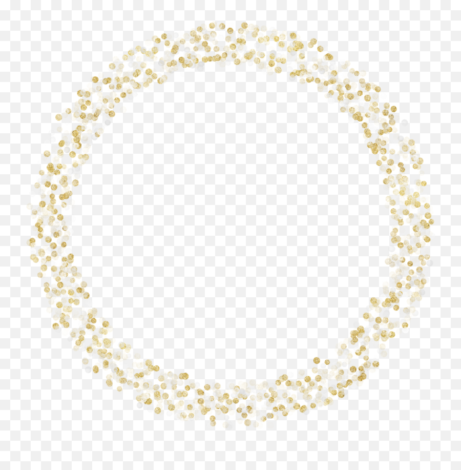 Download Hd Circle Gold Silver Ring Frame Round - Silver Emoji,Gold Glitter Frame Png