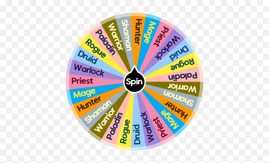 Wow Classic Class To Play Spin The Wheel App Emoji,World Of Warcraft Classic Logo